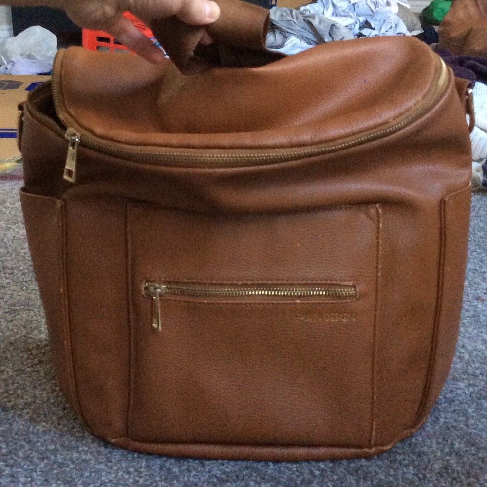 Loved fawn design diaper bag backpack
